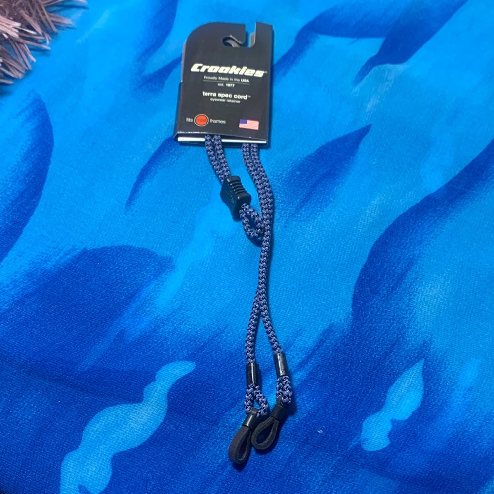 Croakies Terra Spec Cords - Blue or white/Black or multicolor